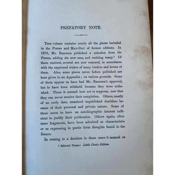 Emersons Complete Poems Vintage Hardcover Book 1904 - Picture 8 of 11